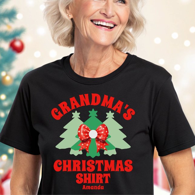 Personalised Grandma's Christmas Shirt (Creator Uploaded)