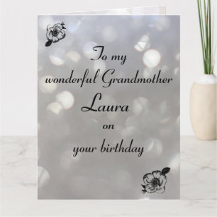 Personalised Grandmother Birthday Card