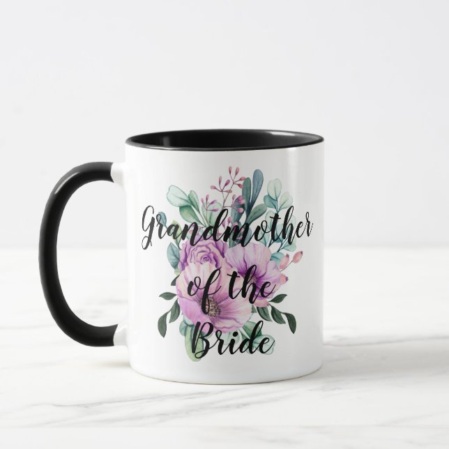 Personalised Grandmother of the Bride Groom Mug (Left)
