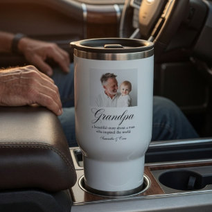 Personalised Grandpa Custom Grandfather Gift Travel Mug