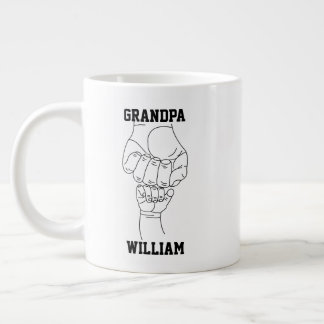 Personalised Grandpa Grandchild Gift Grandfather Large Coffee Mug