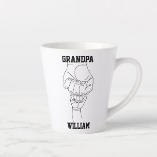 Personalised Grandpa Grandchild Gift Grandfather Latte Mug