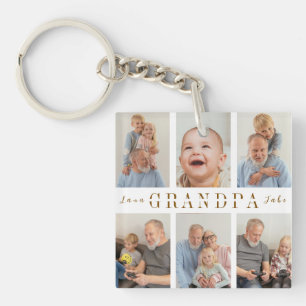 Personalised Grandpa Keychain Gift