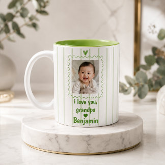 Personalised Grandpa Mug with Grandchild Photo