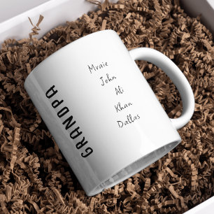 Personalised Grandpa Mug with Grandkids Names