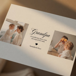 Personalised Grandpa Photo Card 