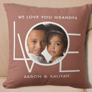 Personalised Grandpa Photo Cushion