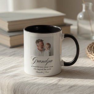 Personalised Grandpa Photo Custom Grandfather Mug