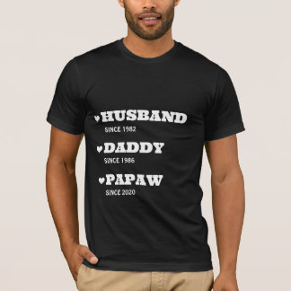 Personalised Grandpa Shirt with Dates 