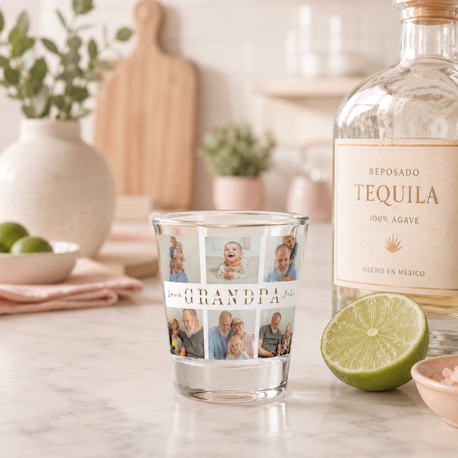 Personalised Grandpa Shot Glass (Creator Uploaded)