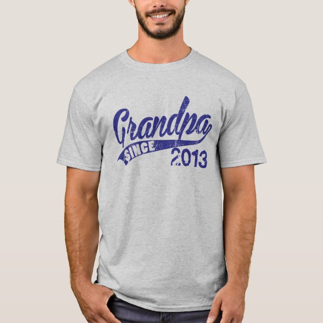 Personalised Grandpa Since Year T-Shirt (Front)