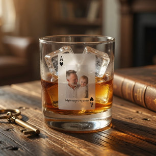Personalised Grandpa Whiskey Glass Custom Photo