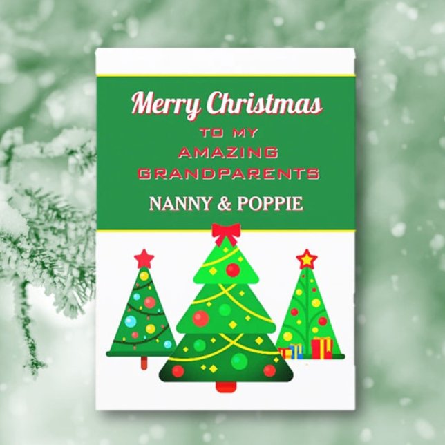 Personalised Grandparents' Christmas card (Creator Uploaded)