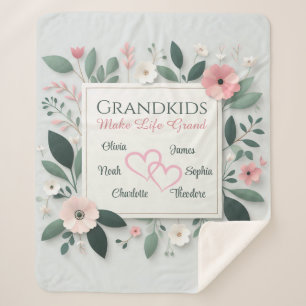 Personalised Grandparents Name blanket