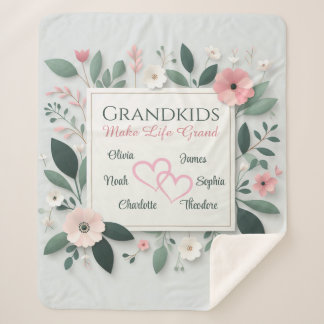 Personalised Grandparents Name blanket