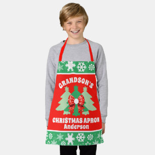 Personalised Grandson's Christmas Gift Apron