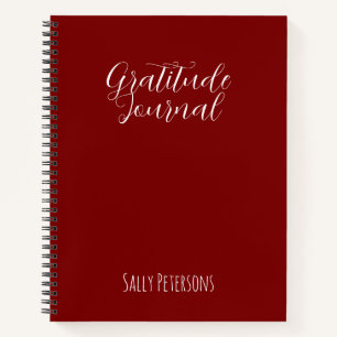 Personalised Gratitude Journal Custom Name Daily