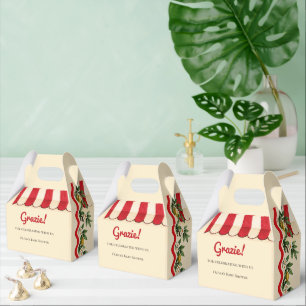 Personalised Grazie Italian Baby Shower Favour Box