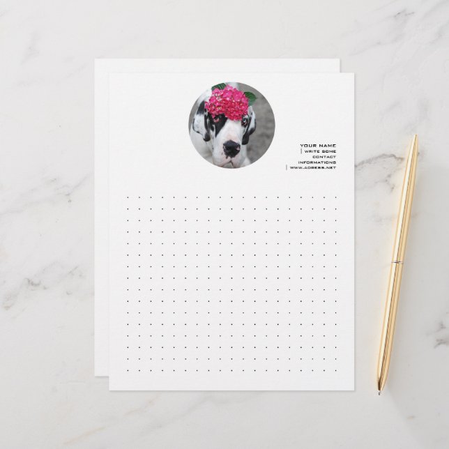 Personalised Great Dane  (Front/Back In Situ)