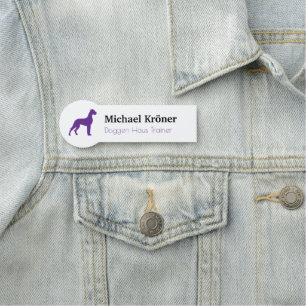Personalised Great Dane Line Art Name Tags