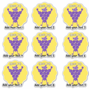 Personalised Great Job Fun Teacher Reward Stickers