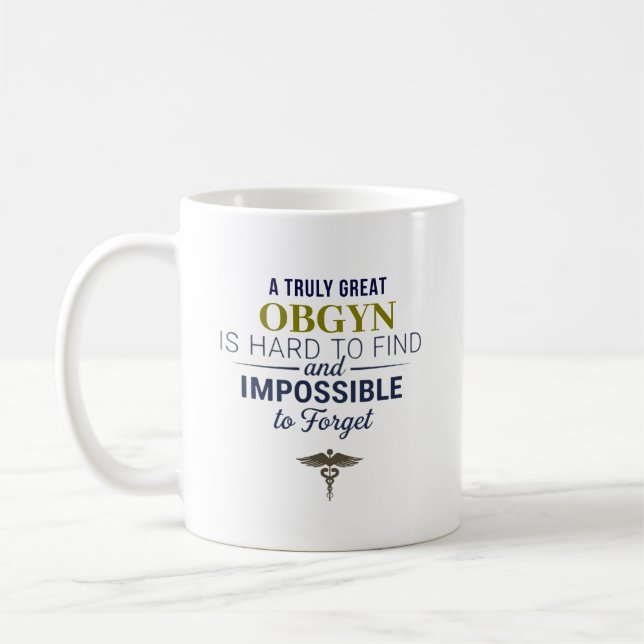 Personalised Great OBGYN Quote Coffee Mug (Left)