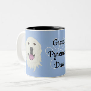 Personalised Great Pyrenees Dad/Mum  Two-Tone Coffee Mug