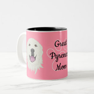 Personalised Great Pyrenees Dad/Mum Two-Tone Coffee Mug