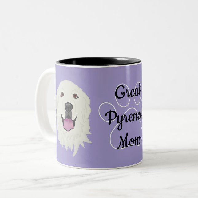 Personalised Great Pyrenees Dad/Mum  Two-Tone Coffee Mug (Front Left)