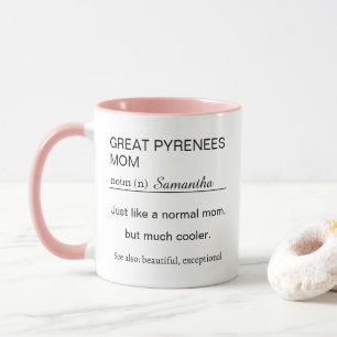Personalised Great Pyrenees Mum Definition Mug