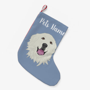 Personalised Great Pyrenees Small Christmas Stocking