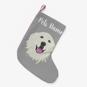 Personalised Great Pyrenees Small Christmas Stocking
