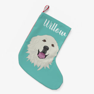 Personalised Great Pyrenees Small Christmas Stocking