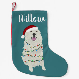Personalised Great Pyrenees  Small Christmas Stocking