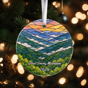 Personalised Great Smoky Mountains Acrylic Ornamen Ornament