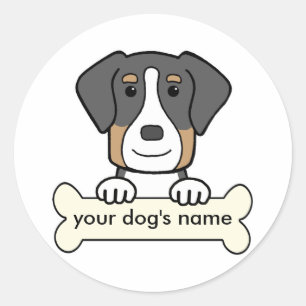 Personalised Greater Swiss Mountain Dog Classic Round Sticker