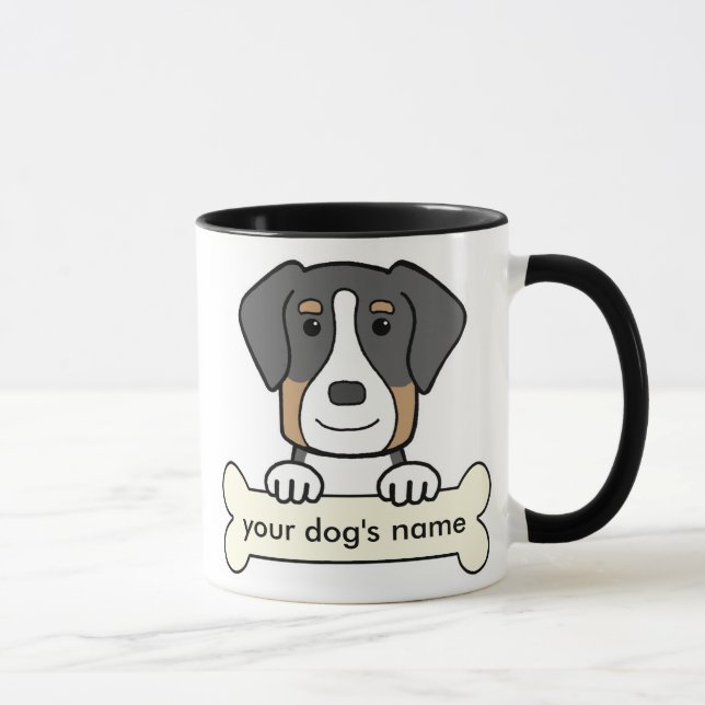 Personalised Greater Swiss Mountain Dog Mug (Right)