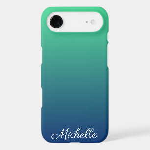 Personalised green and blue ombre