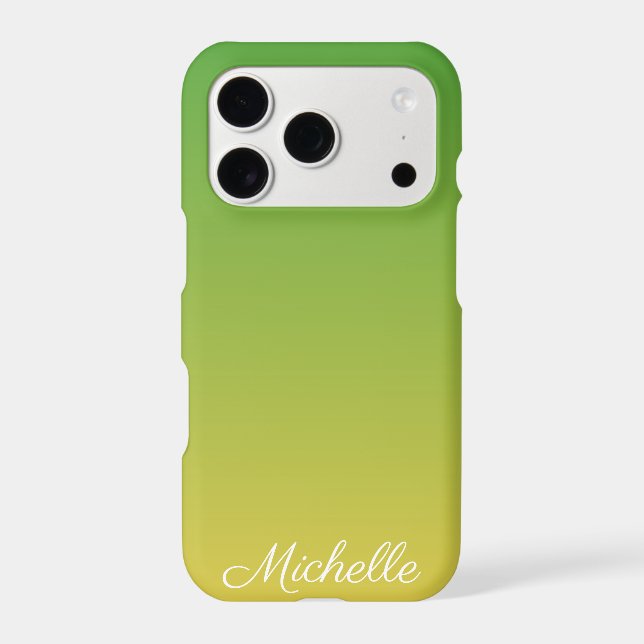 Personalised green and yellow ombre (Back)