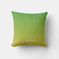 Personalised green and yellow ombre