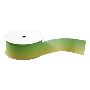 Personalised green and yellow ombre grosgrain ribbon