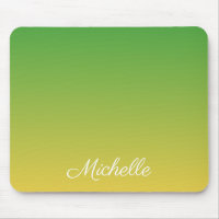 Personalised green and yellow ombre