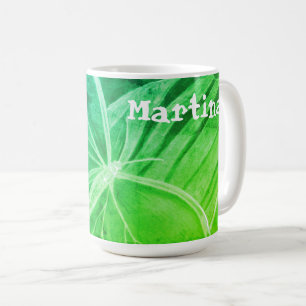 Personalised Green Butterfly Coffee mug