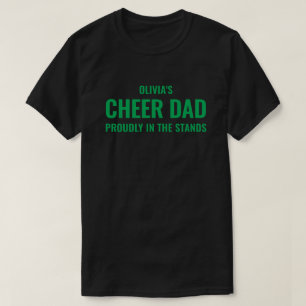 Personalised Green Cheer Dad for Men Custom Gift T-Shirt