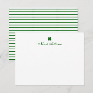 Personalised Green Clover Card