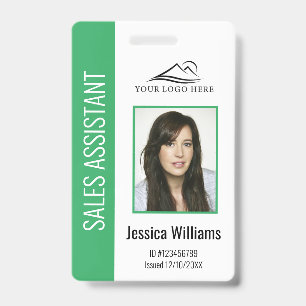 Personalised Green Corporate Employee Security ID Badge