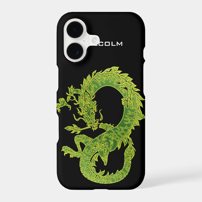 Personalised Green Dragon iPhone 7 Case (Back)
