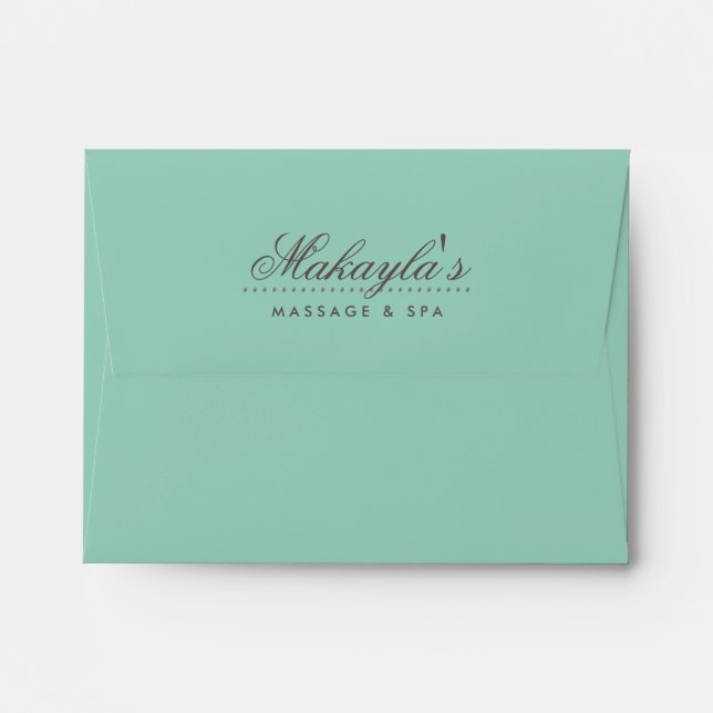 Personalised Green Envelopes (Back (Top Flap))
