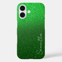 Personalised Green Glitter