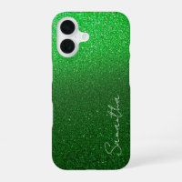 Personalised Green Glitter